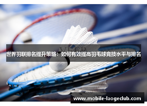 世界羽联排名提升策略：如何有效提高羽毛球竞技水平与排名