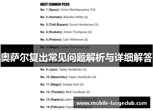 奥萨尔复出常见问题解析与详细解答