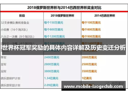 世界杯冠军奖励的具体内容详解及历史变迁分析