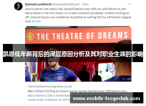 凯恩低年薪背后的深层原因分析及其对职业生涯的影响