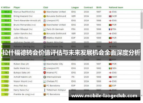 拉什福德转会价值评估与未来发展机会全面深度分析