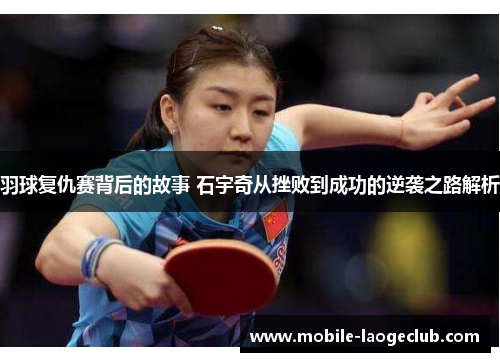 羽球复仇赛背后的故事 石宇奇从挫败到成功的逆袭之路解析